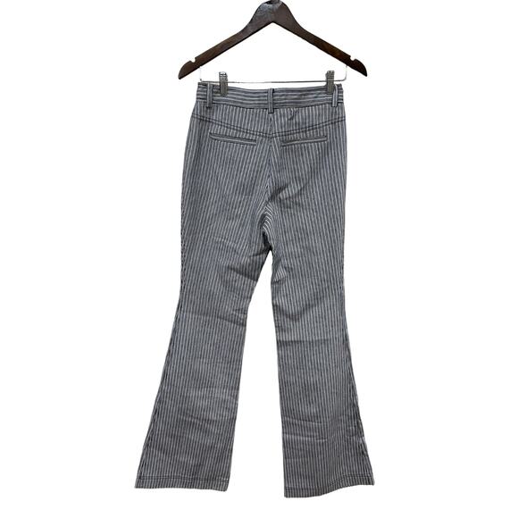 Derek Lam 10 Crosby Striped Flared Pants Size 4 - Picture 6 of 11